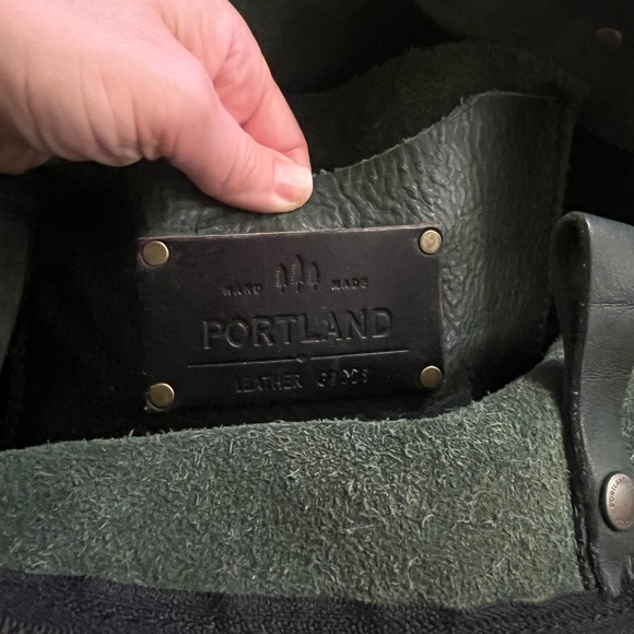 Portland Leather Large zip tote Green - Picture 3 of 3